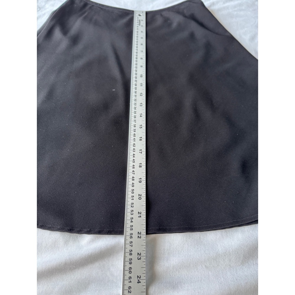 White House Black Market A-Line Knee Skirt Black 6 Minimalist Office Capsule - Picture 8 of 10
